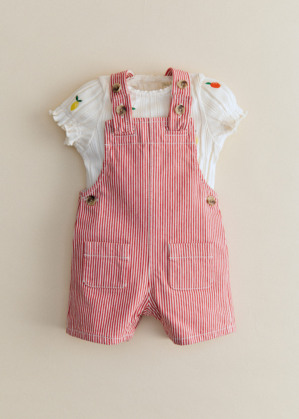 Marno Jumpsuit - Red With Stripes