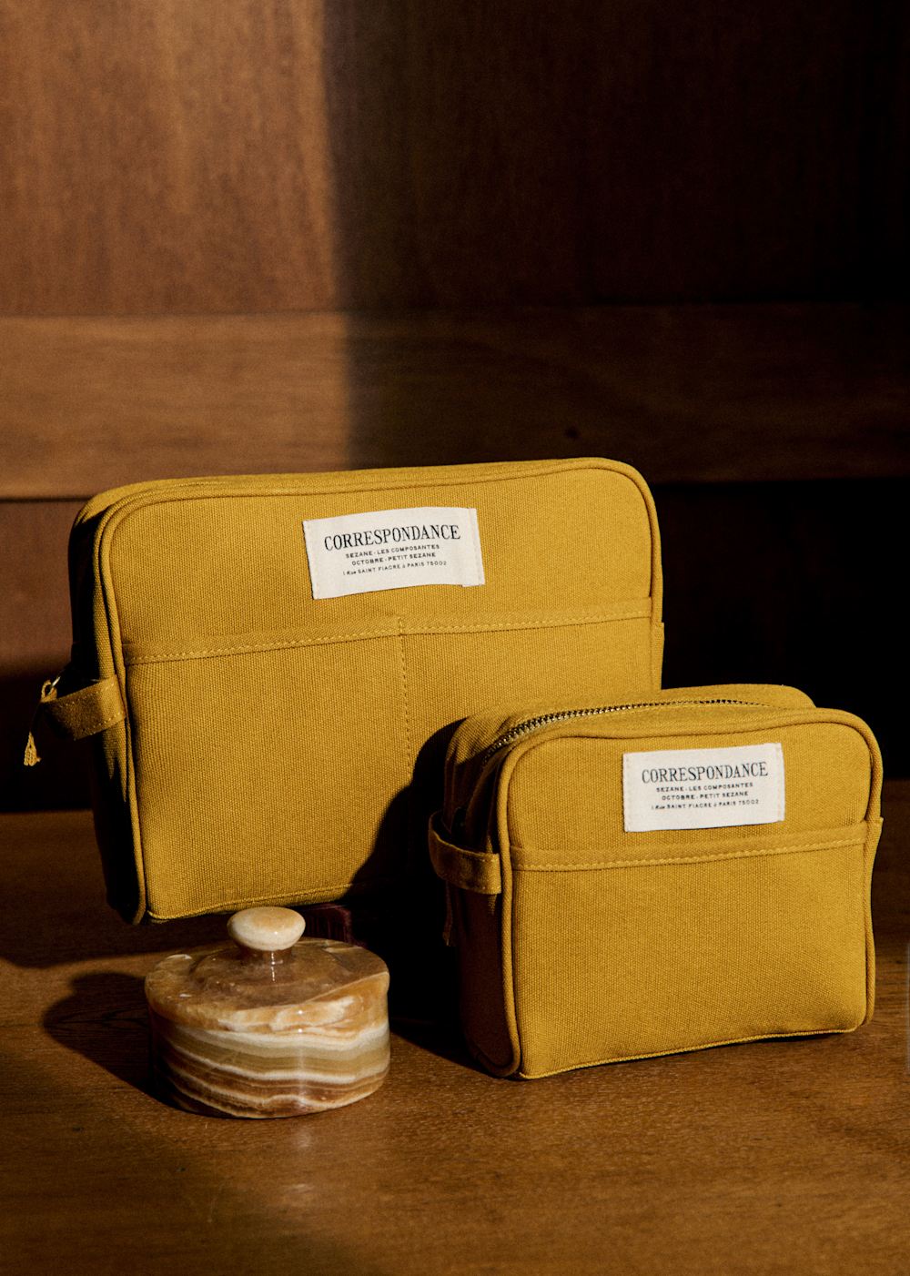 Large Toiletry Bag - Gold