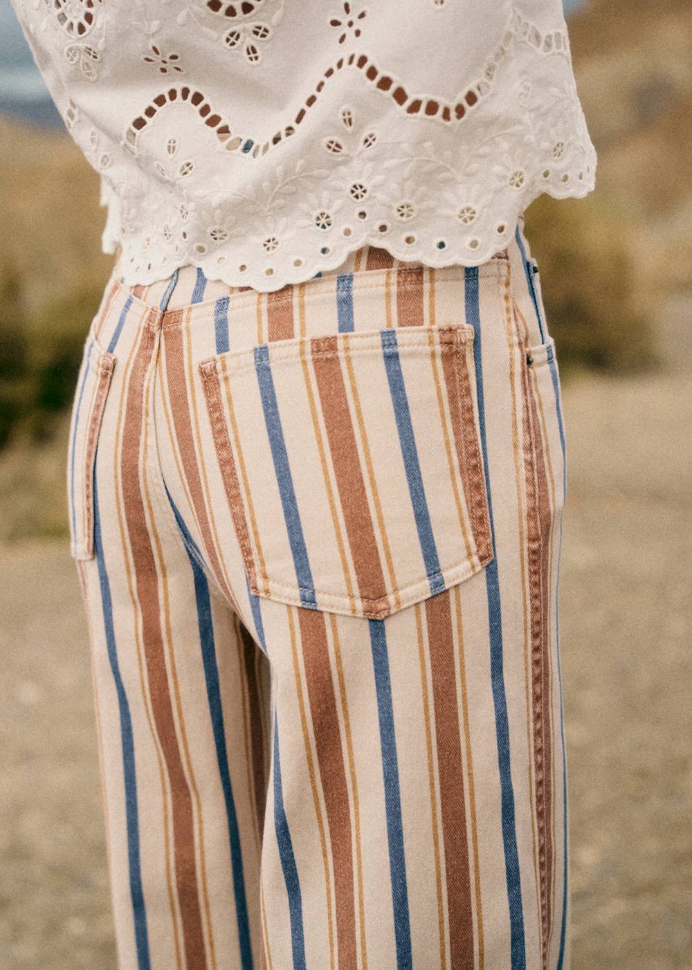 Le Crop - Camel Ochre Blue
