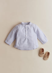 Sacha Shirt - Blue Ecru