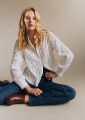 Marilou Shirt - Embroidered Ecru