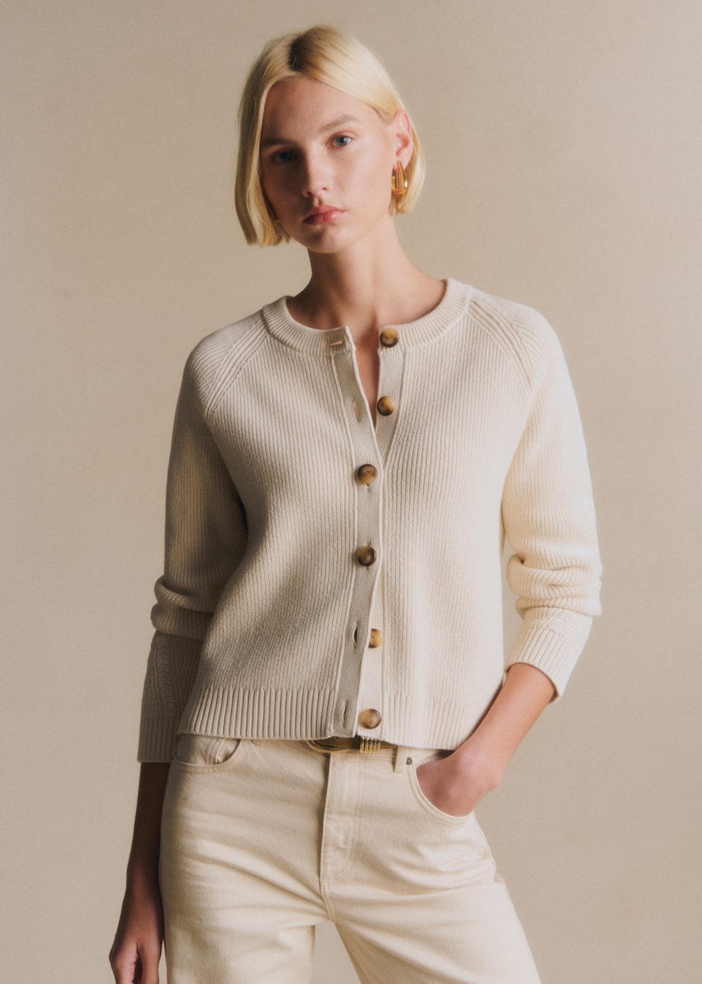 Isaure Cardigan - Ecru
