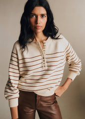 Léontine Jumper - Ecru Camel