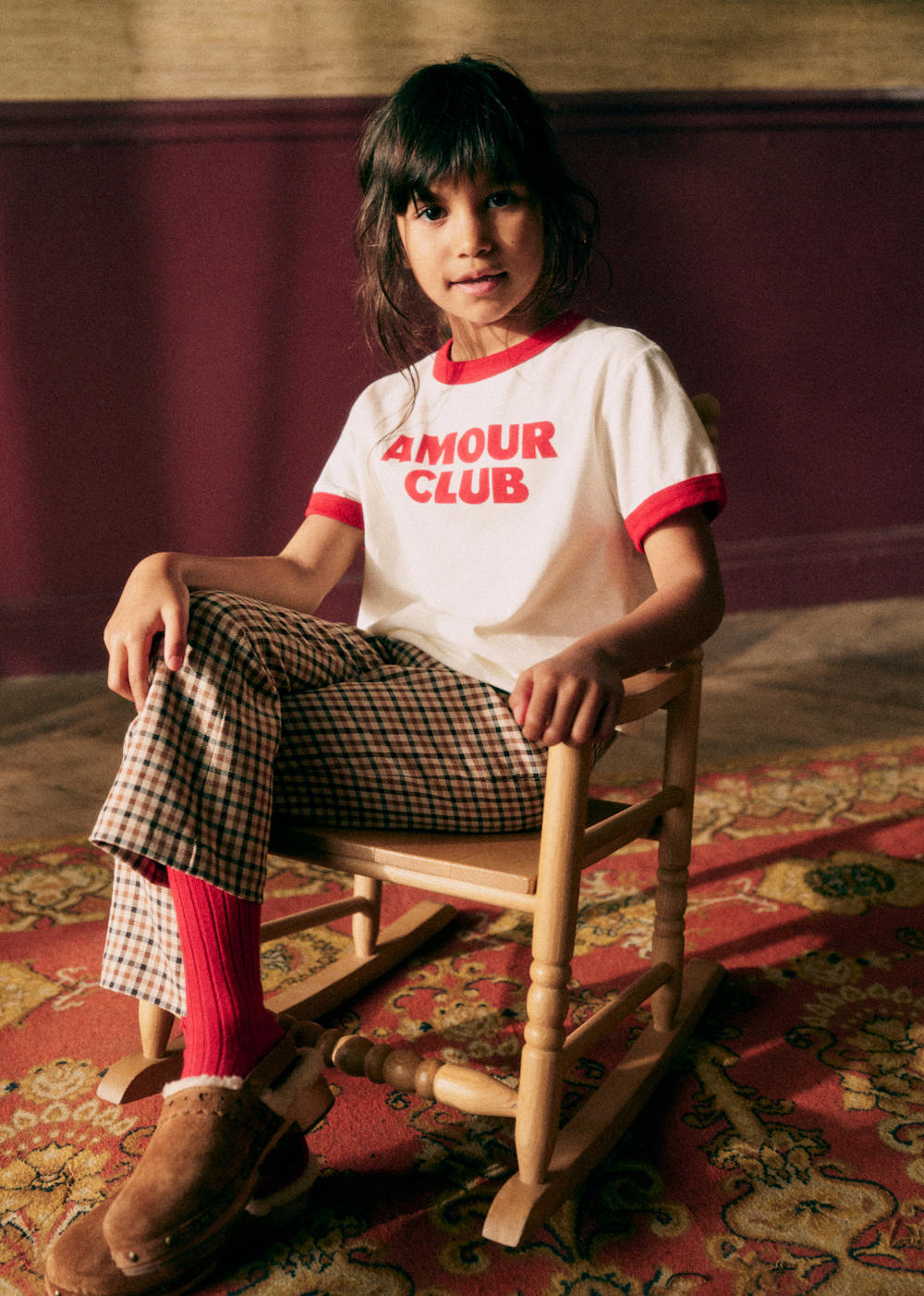 Amour club Enfant T-Shirt - Ecru Red