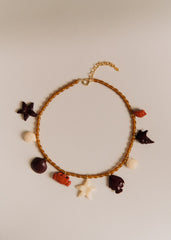 June Necklace - Multicolored Chocolate