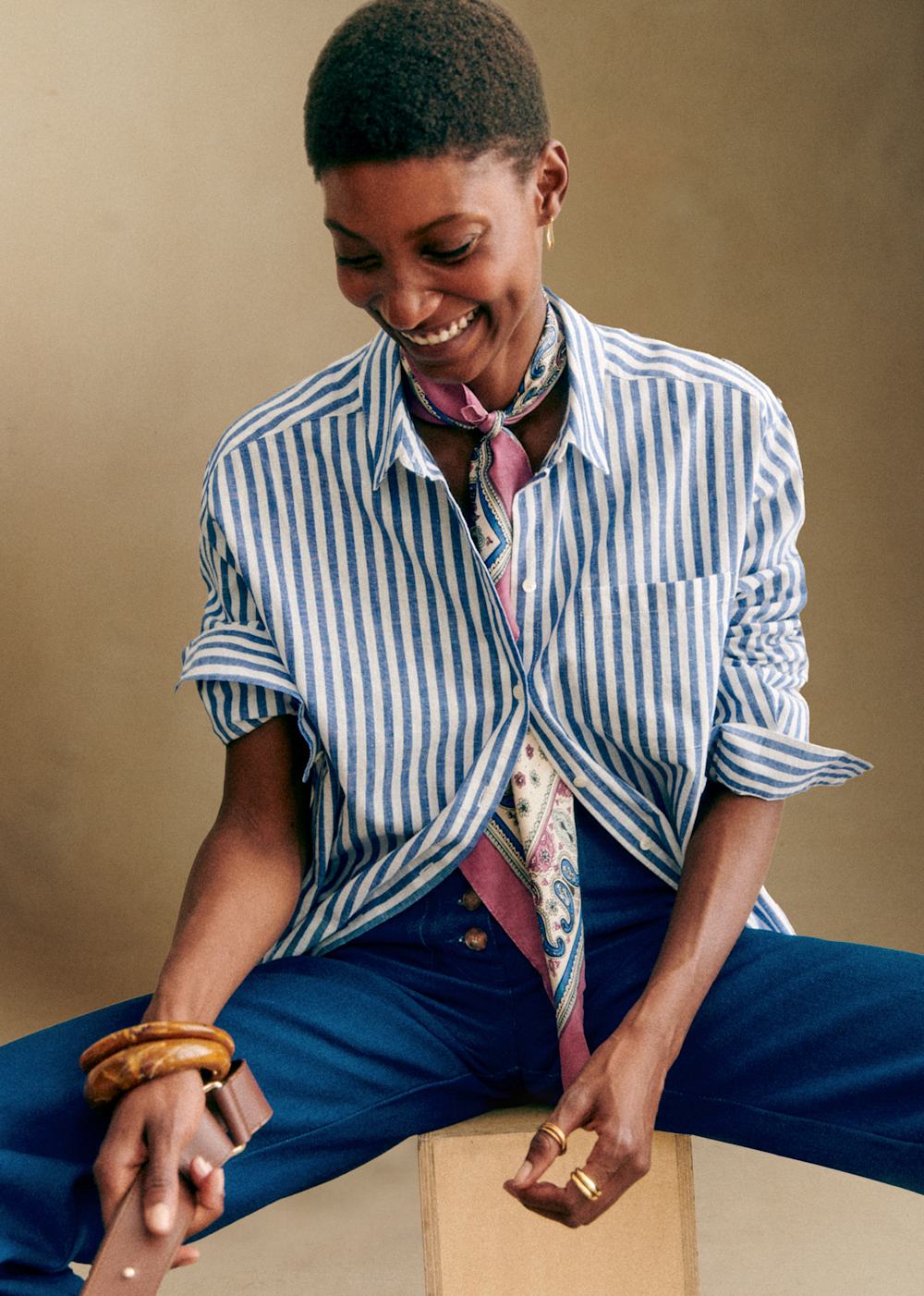 Max Shirt - Striped Blue