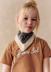 Gran sol T-Shirt - Petit Sézane x Lucia Vergara - Caramel Ecru