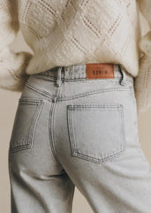 The Wide Leg Trousers - Light Grey