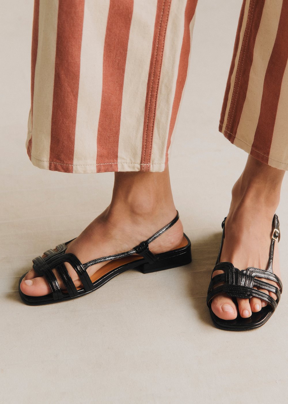 Josepha Low Sandals - Vintage Black