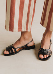 Josepha Low Sandals - Vintage Black