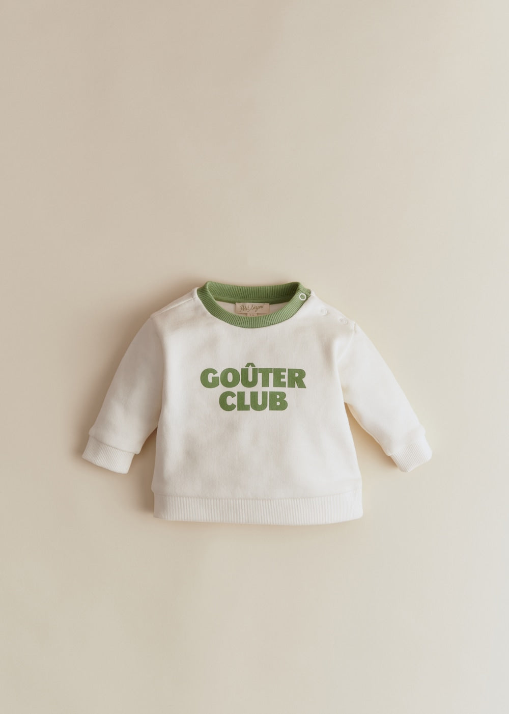 Goûter club Sweat-Shirt - Ecru Green