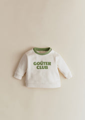 Goûter club Sweat-Shirt - Ecru Green