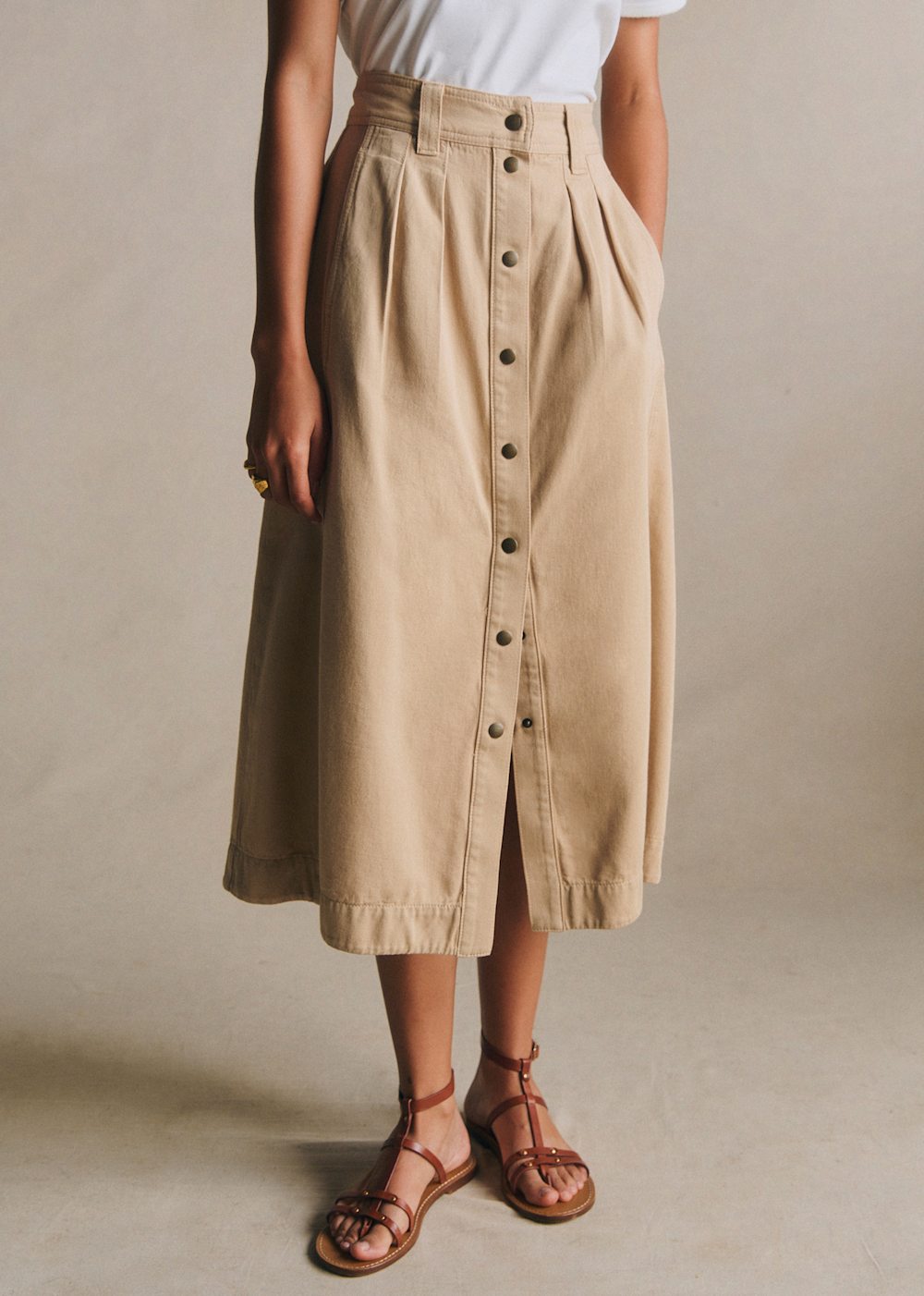 Clarina Skirt - Safari Beige